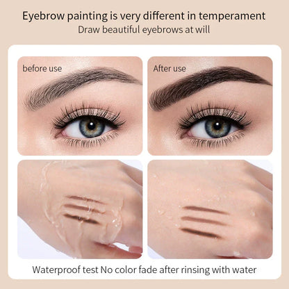 Double-ended ultra-fine non-marking eyebrow pencil