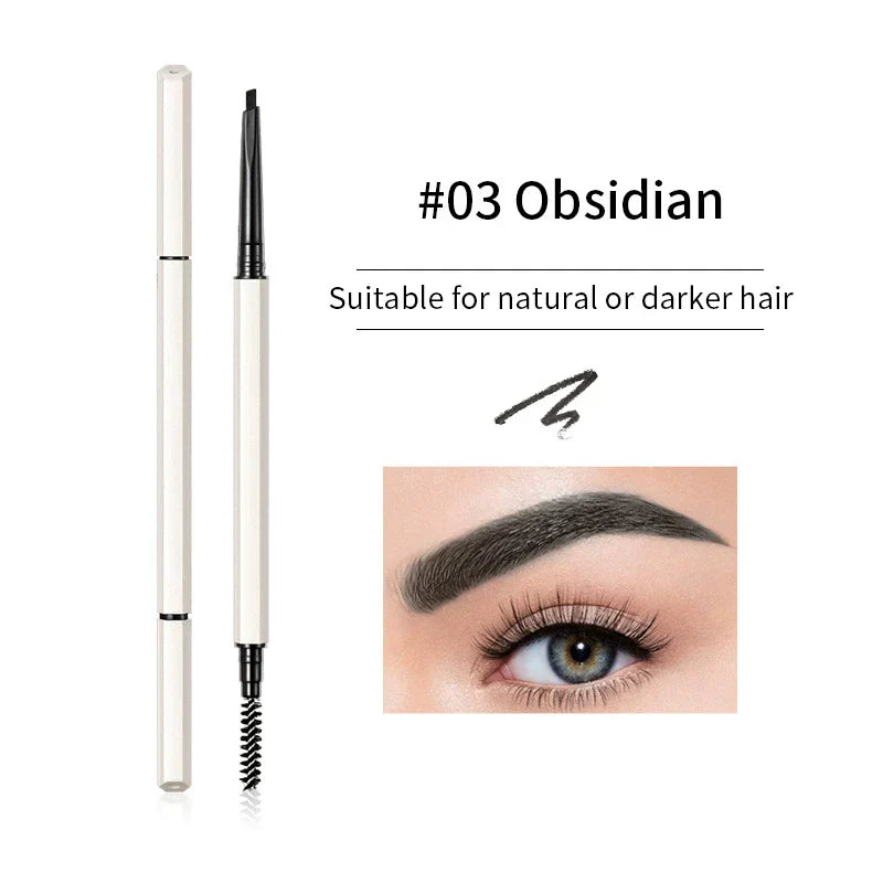 Double-ended ultra-fine non-marking eyebrow pencil
